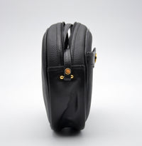 Dior Vintage Black Leather Crossbody Bag