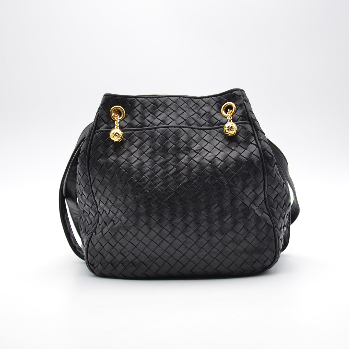 Sac Bottega Veneta Intrecciato noir vintage
