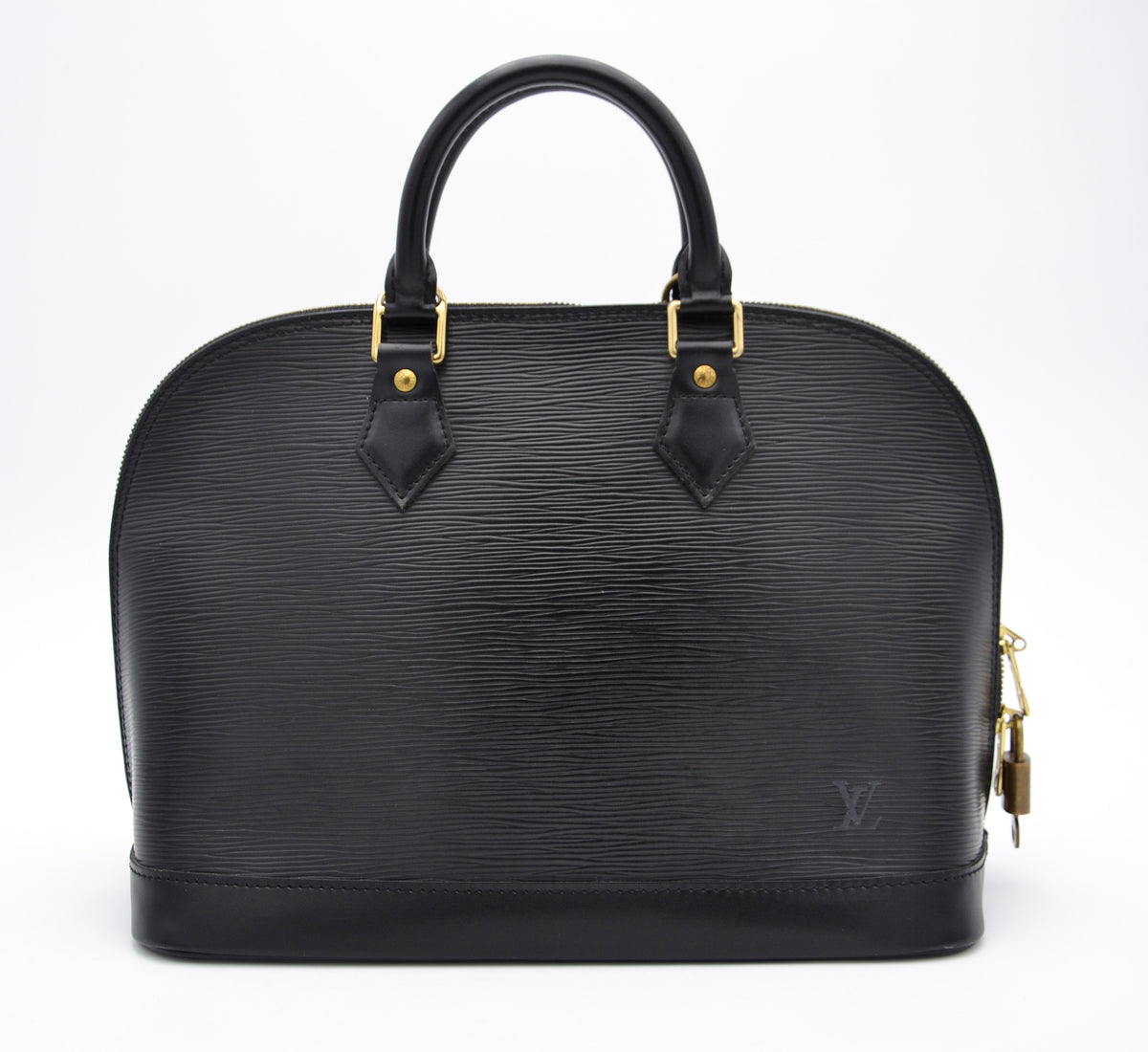 Louis Vuitton Alma PM en cuir Épi noir