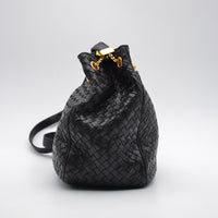 Sac Bottega Veneta Intrecciato noir vintage