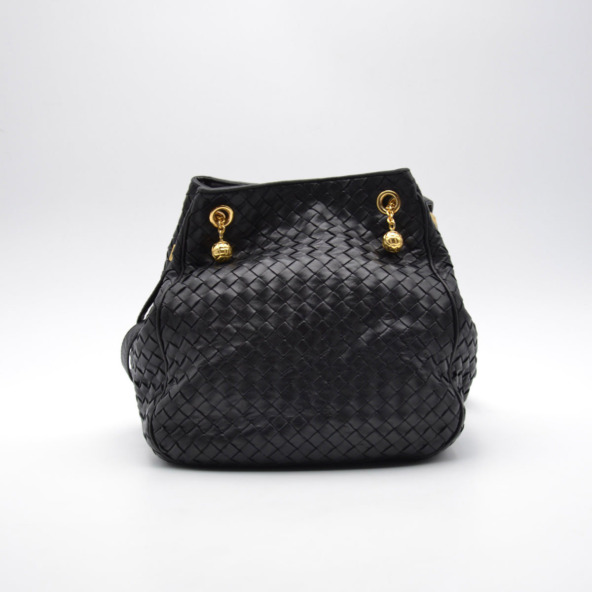 Sac Bottega Veneta Intrecciato noir vintage