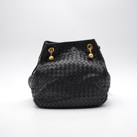 Sac Bottega Veneta Intrecciato noir vintage