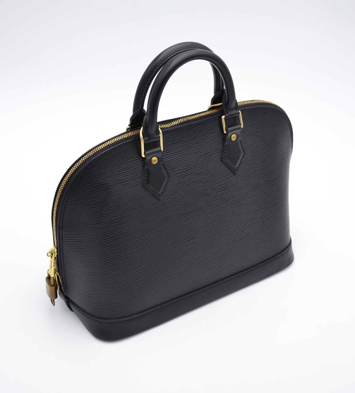 Louis Vuitton Alma PM en cuir Épi noir