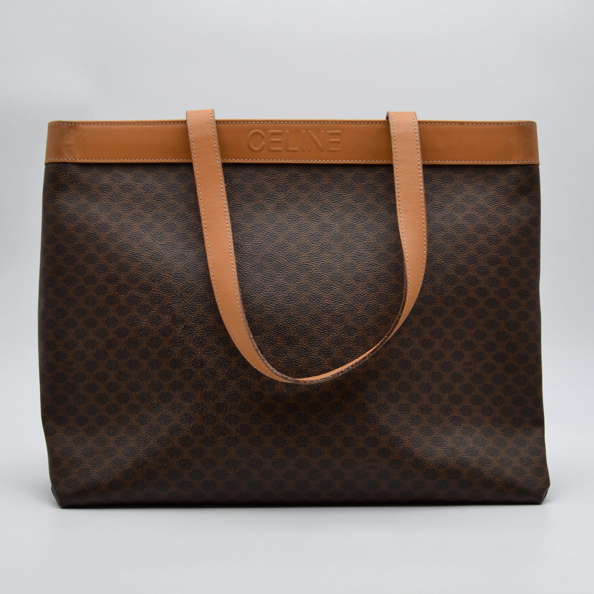 Céline Cabas Tote Toile Macadam Vintage