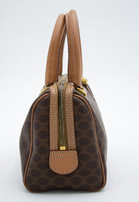 Sac Nano Boston Céline en Toile Enduite Macadam