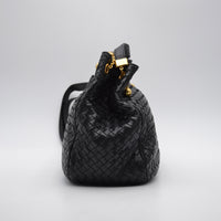 Sac Bottega Veneta Intrecciato noir vintage