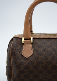 Sac Nano Boston Céline en Toile Enduite Macadam