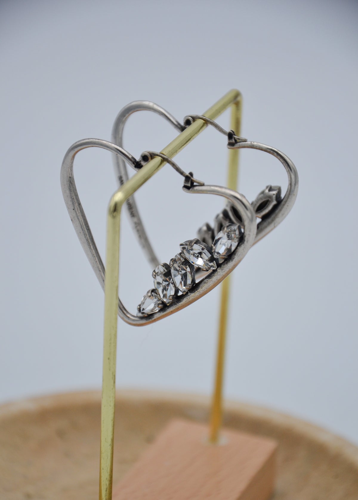 Boucles d’oreilles Saint Laurent cœur