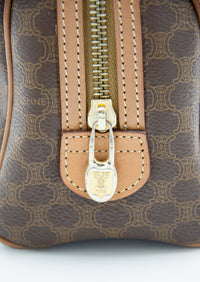 Sac Nano Boston Céline en Toile Enduite Macadam