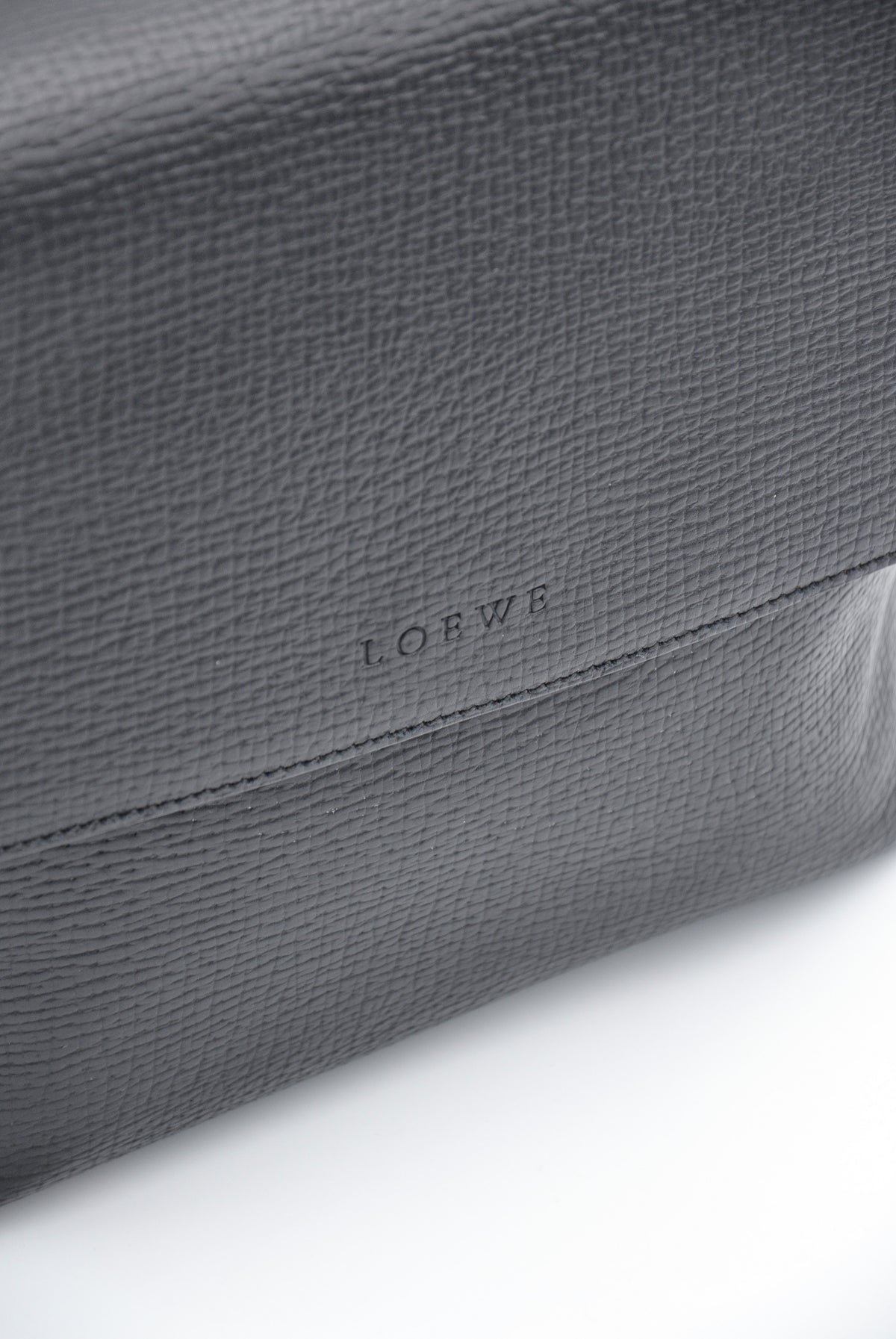 Black leather Loewe bag