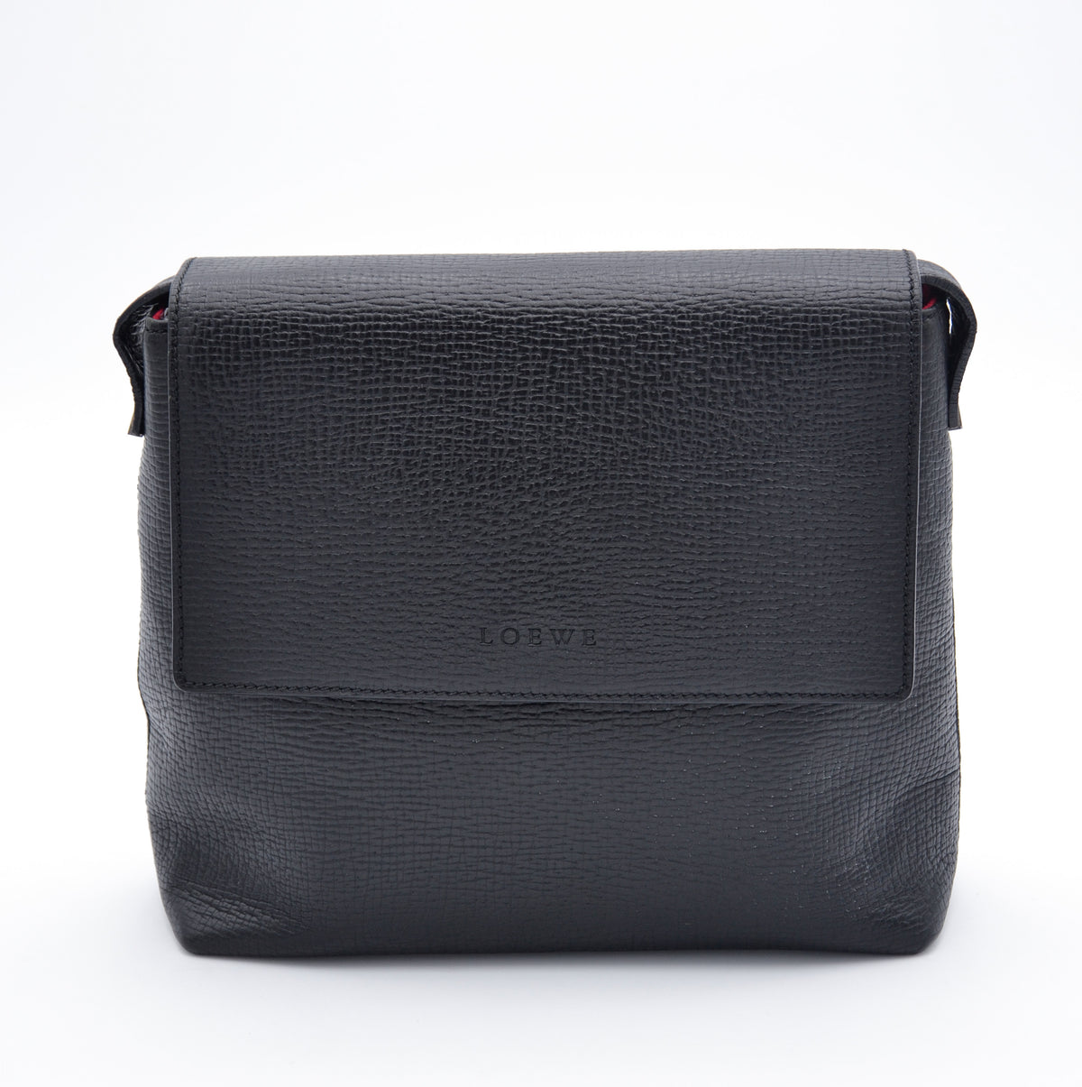 Black leather Loewe bag