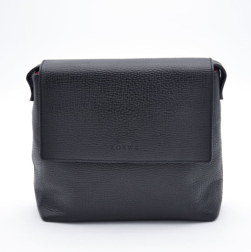 Black leather Loewe bag
