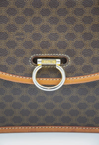 Sac Crossbody Céline Vintage Macadam en Toile Enduite