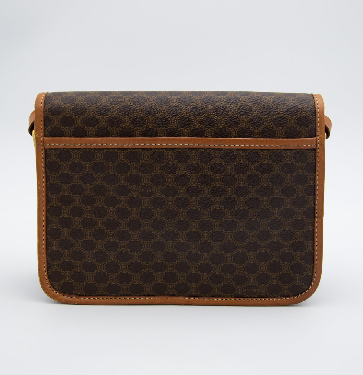 Sac Crossbody Céline Vintage Macadam en Toile Enduite