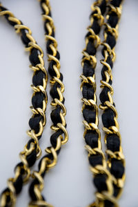 Vintage Chanel Double Flap Bag in Black Quilted Lambskin Leather (1986-1988)