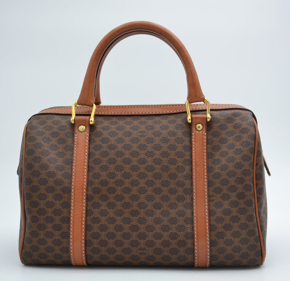 Sac Boston Céline vintage en toile Macadam