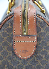 Sac Boston Céline vintage en toile Macadam