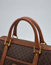 Sac Boston Céline vintage en toile Macadam