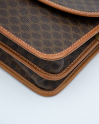 Sac Crossbody Céline Vintage Macadam en Toile Enduite