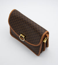 Sac Crossbody Céline Vintage Macadam en Toile Enduite