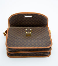 Sac Crossbody Céline Vintage Macadam en Toile Enduite