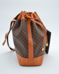 Sac seau Céline vintage en toile Macadam