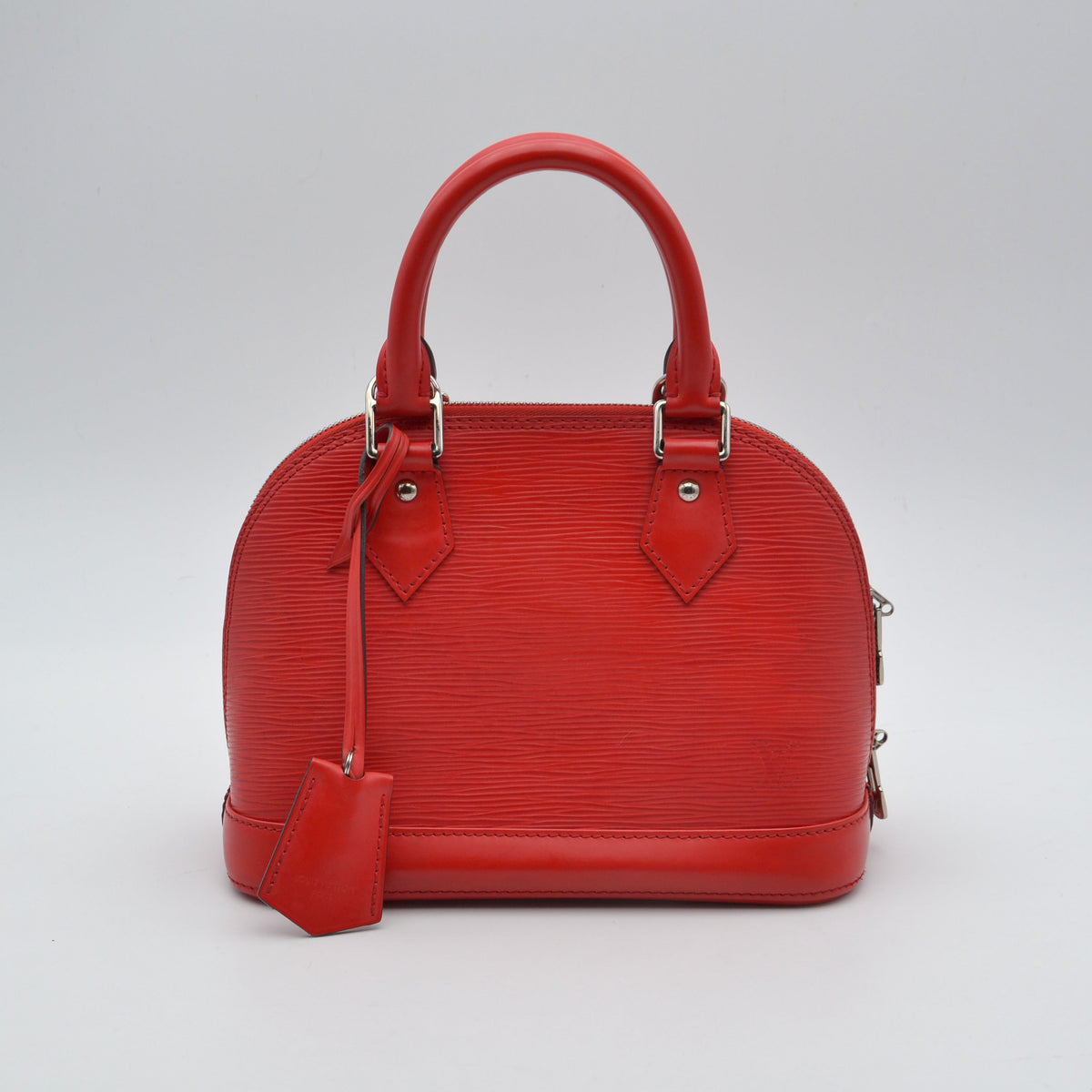 Louis Vuitton Alma BB Cuir Épi Coquelicot