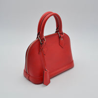 Louis Vuitton Alma BB Cuir Épi Coquelicot