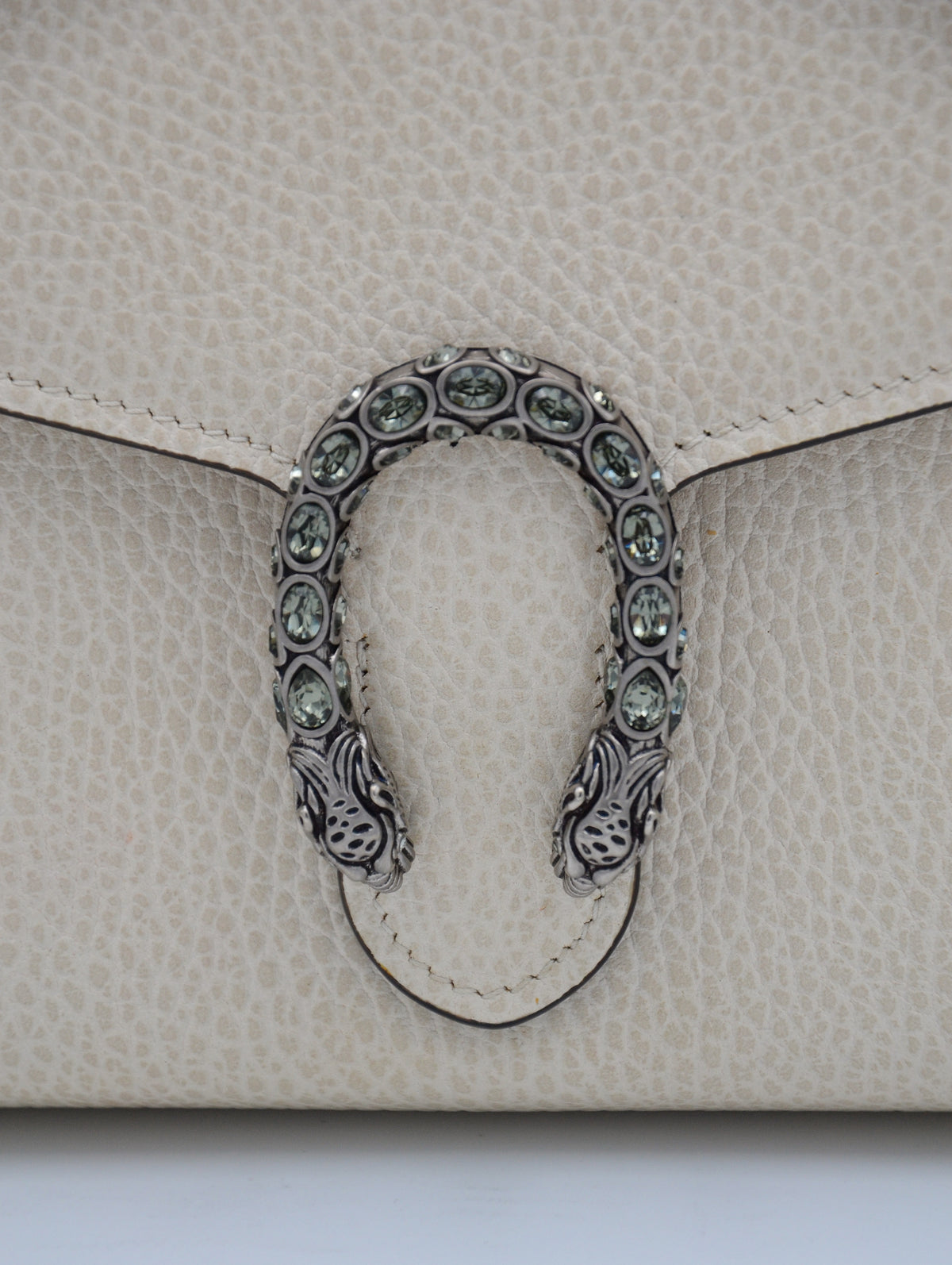 Dionysus Wallet on Chain Gucci blanc