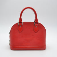 Louis Vuitton Alma BB Cuir Épi Coquelicot