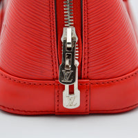 Louis Vuitton Alma BB Cuir Épi Coquelicot