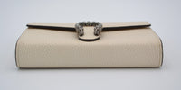Dionysus Wallet on Chain Gucci blanc