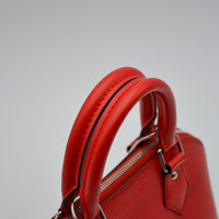 Louis Vuitton Alma BB Cuir Épi Coquelicot