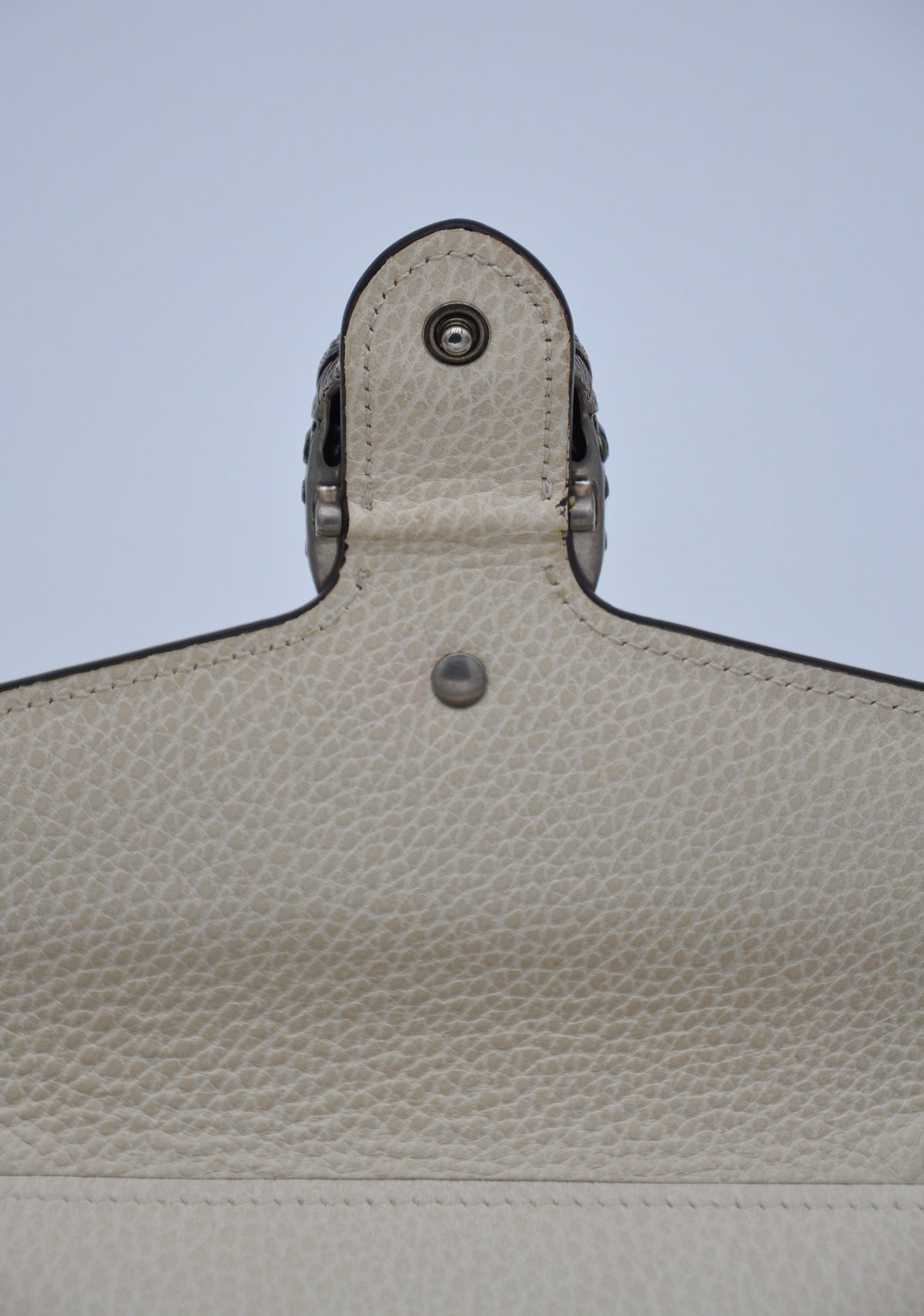 Dionysus Wallet on Chain Gucci blanc