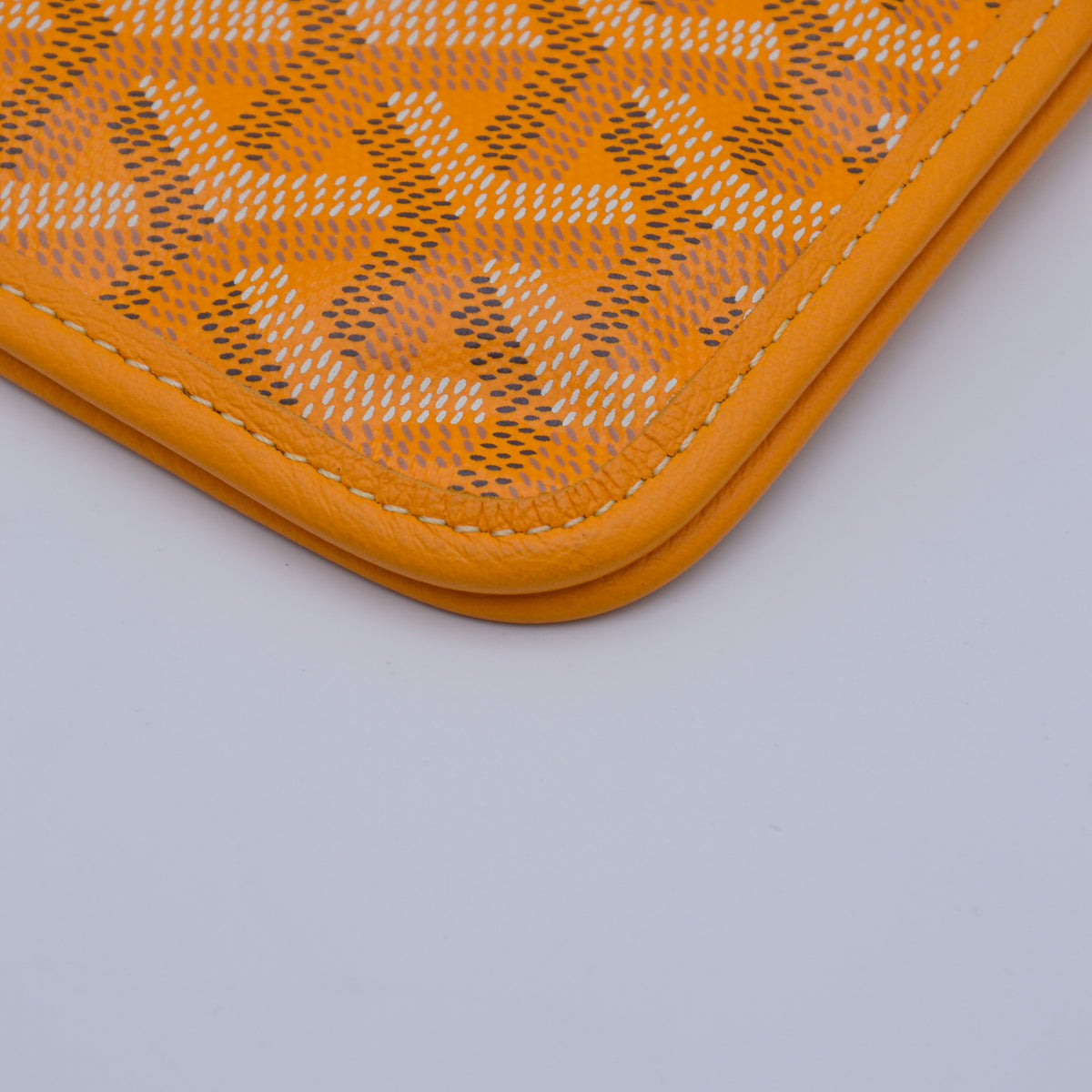 Goyard Plumet Pocket Wallet Goyardine Jaune Soleil