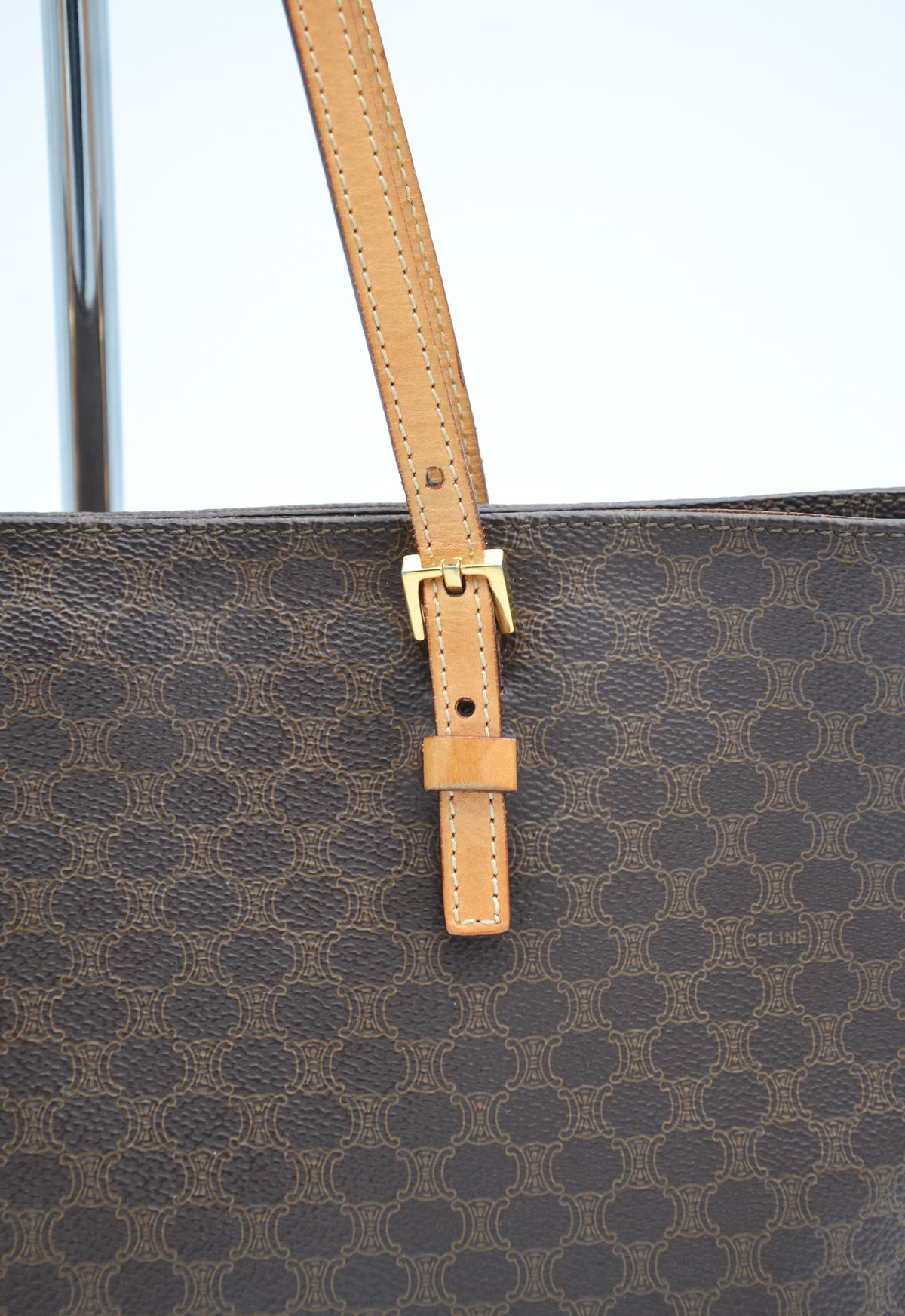 Tote Céline en toile Macadam marron – Vintage