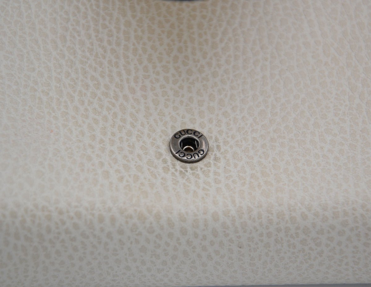 Dionysus Wallet on Chain Gucci blanc