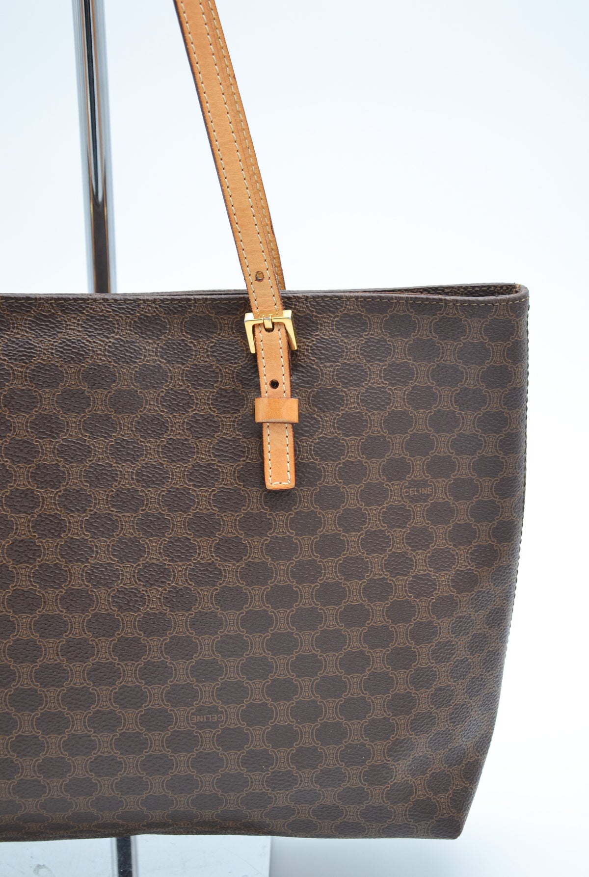 Tote Céline en toile Macadam marron – Vintage