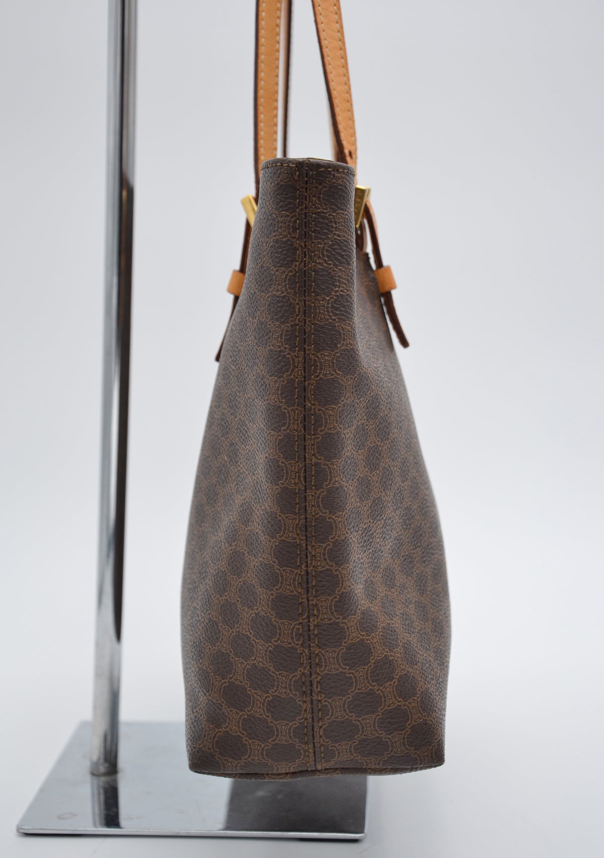 Tote Céline en toile Macadam marron – Vintage