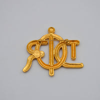 Broche Christian Dior Logo