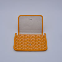 Goyard Plumet Pocket Wallet Goyardine Jaune Soleil