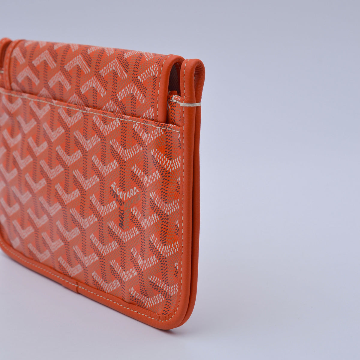 Goyard Plumet Pocket Wallet Goyardine Orange