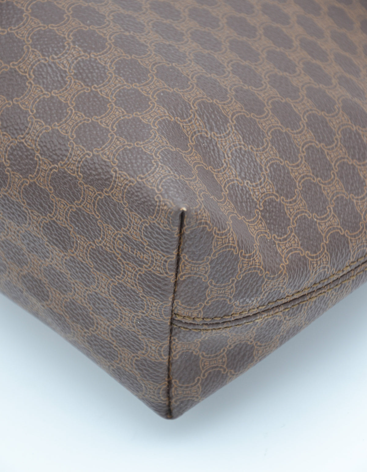 Tote Céline en toile Macadam marron – Vintage