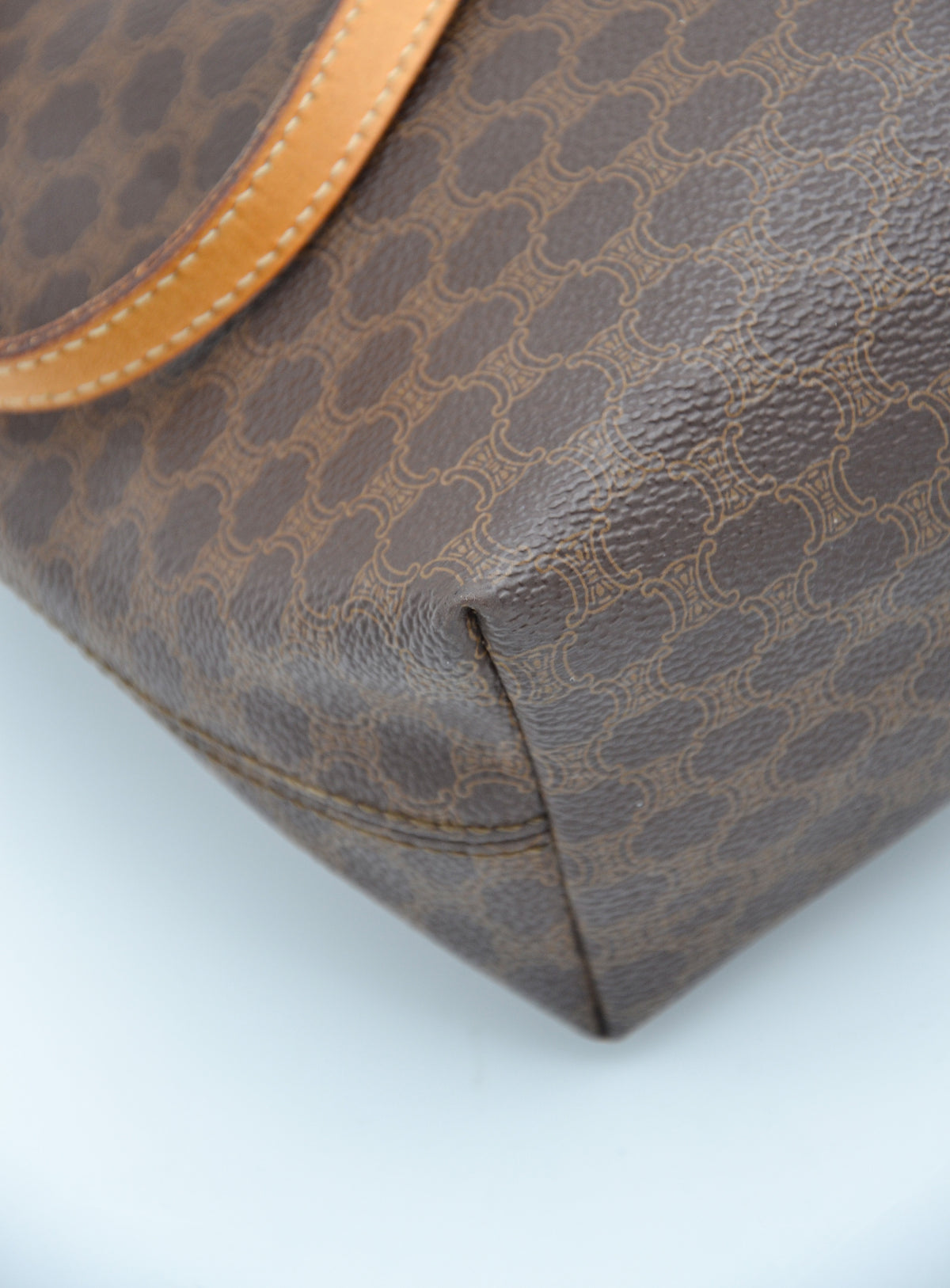 Tote Céline en toile Macadam marron – Vintage