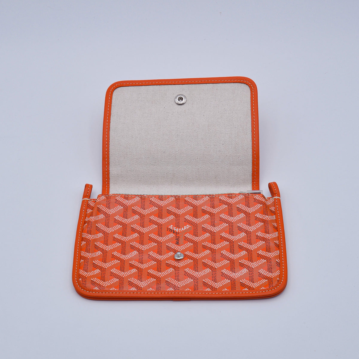 Goyard Plumet Pocket Wallet Goyardine Orange