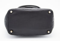 Vintage Chanel Cambon Tote Bag in Black Leather