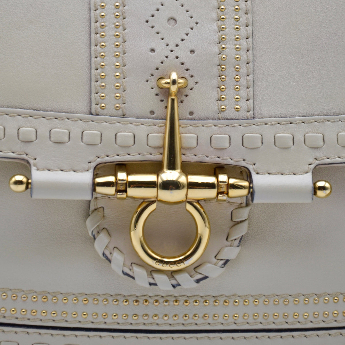 Gucci Snaffle Bit Medium Blanc Cassé