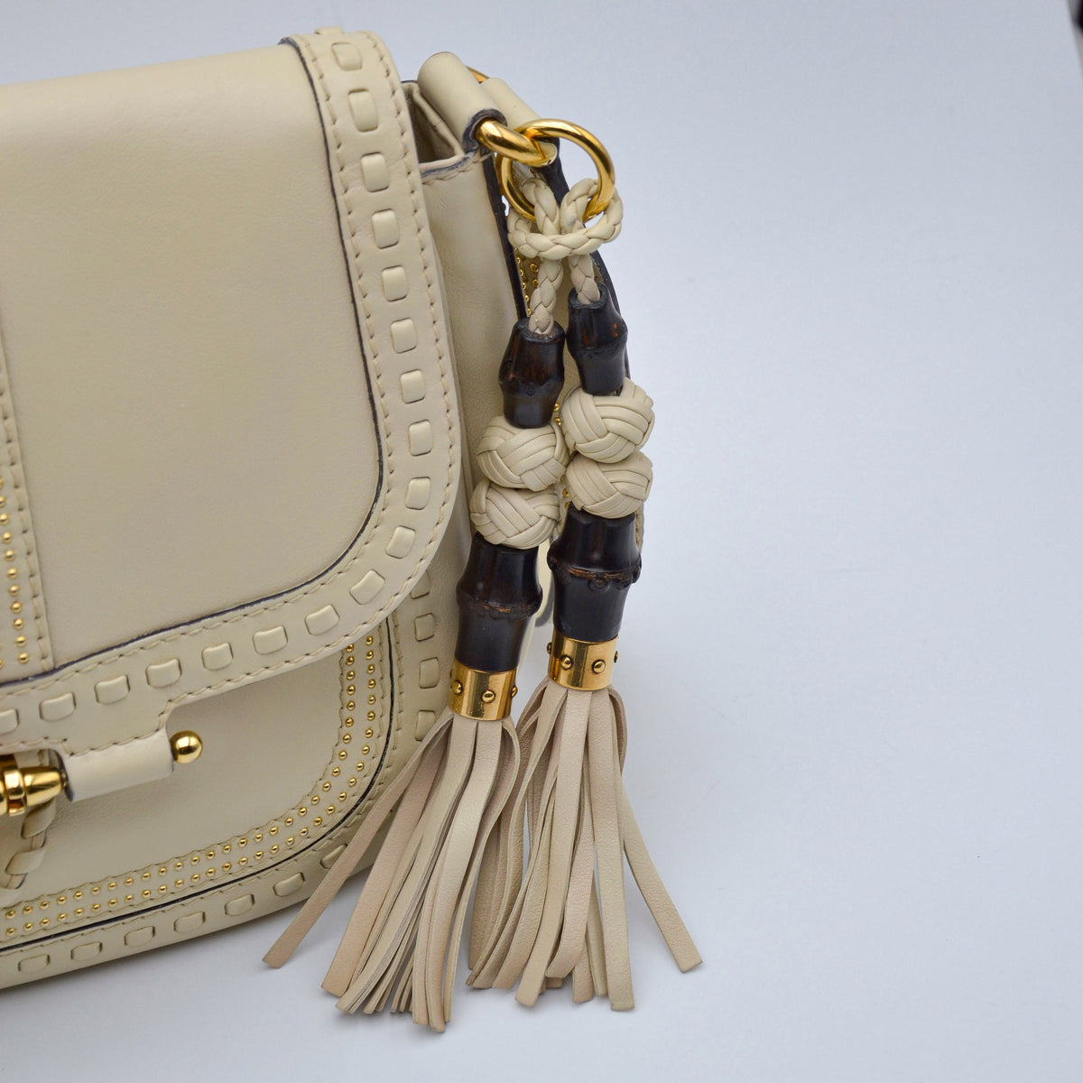 Gucci Snaffle Bit Medium Blanc Cassé