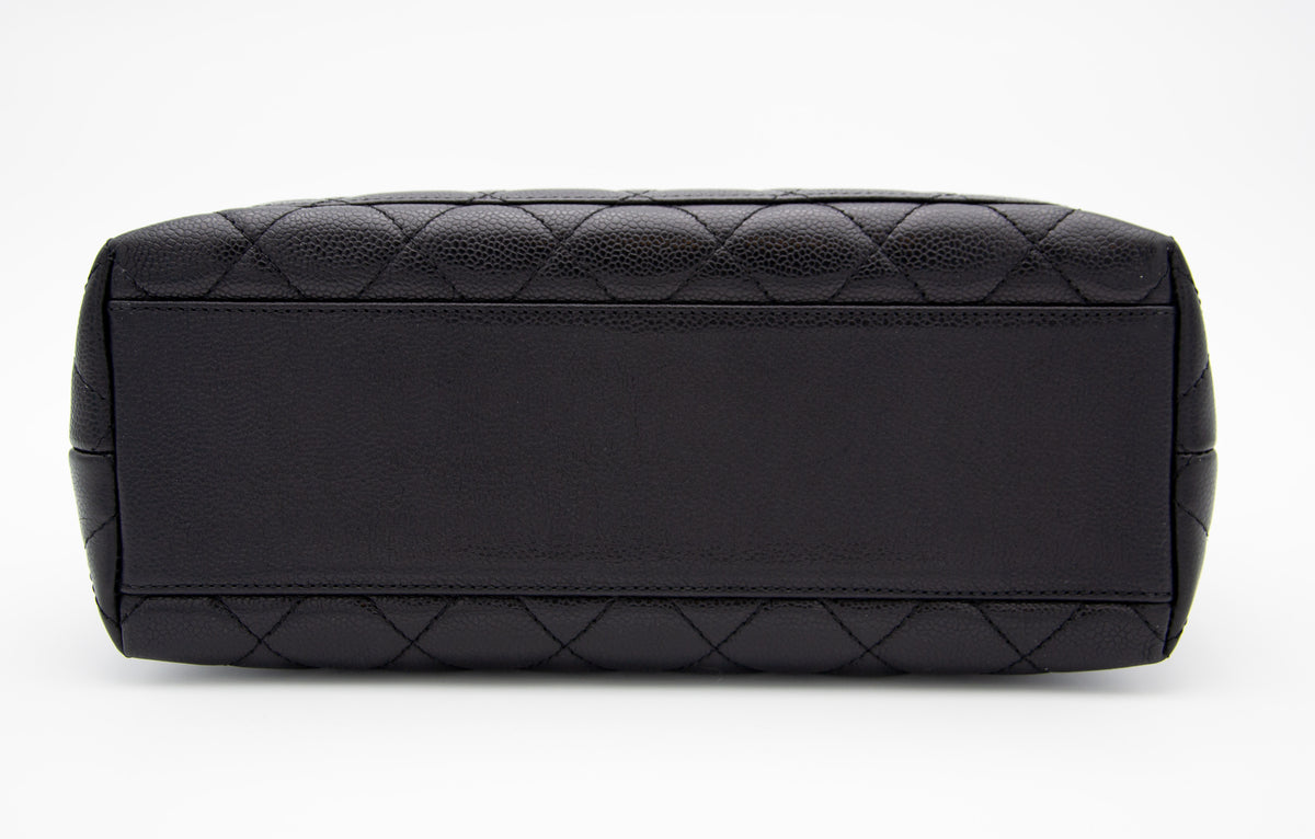 Vintage Chanel Top Handle Kelly Bag in Black Caviar Leather (2002-2003)