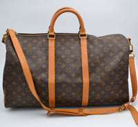 Keepall Bandoulière 50 Louis Vuitton en toile Monogram – Vintage